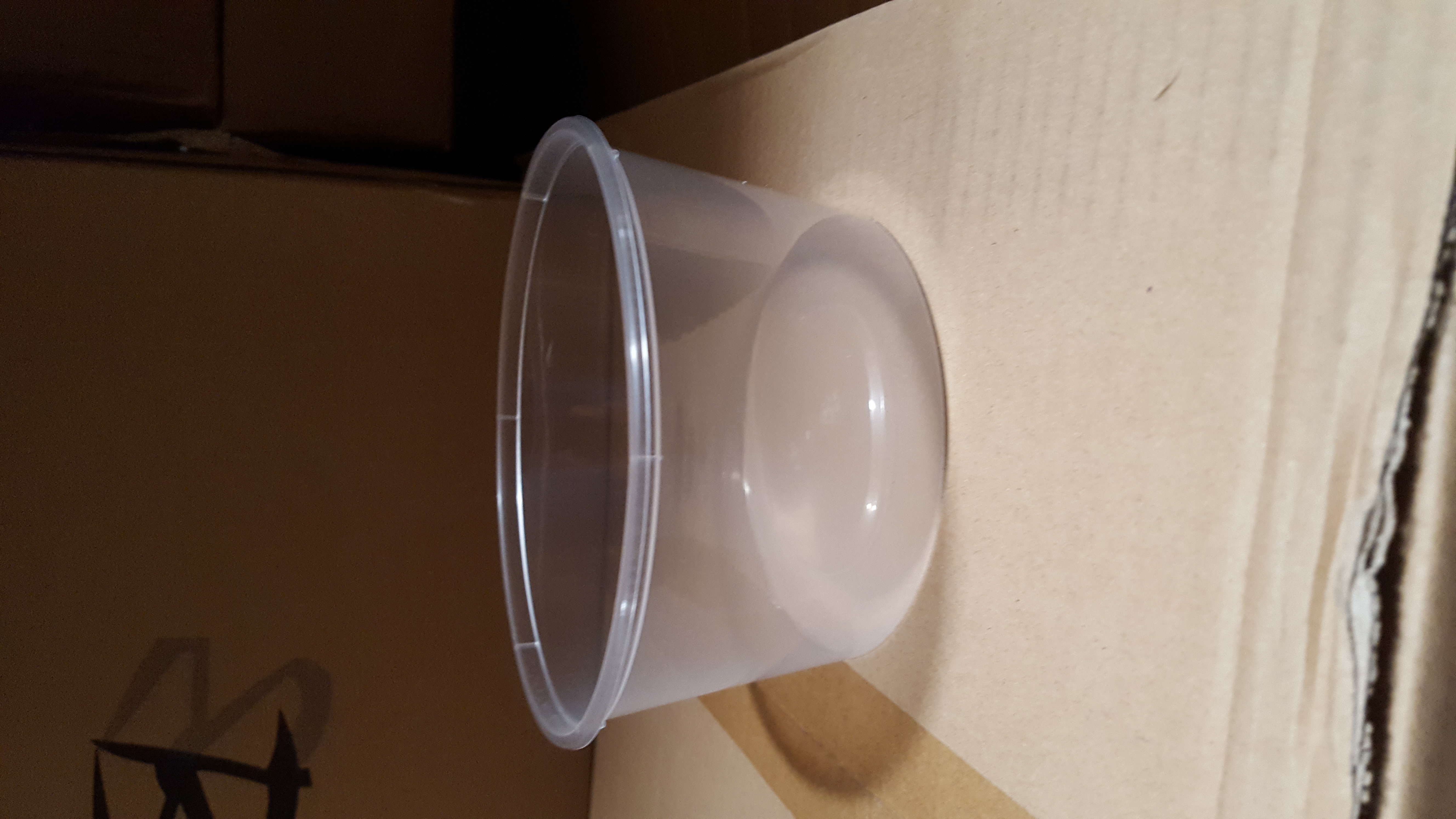 Plastic Round Container C25 Qty 500/LIDS - Click Image to Close