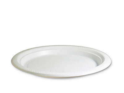 7 inch Round Plastic Plates Qty 500 (50*10) REUASABLE - Click Image to Close