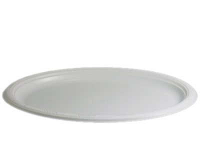 REUSABLE STRONG Large Oval Plastic Plates Qty 500 210MM X 300MM