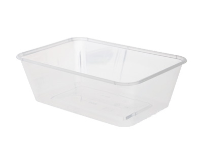 Plastic Rectangular Containers 750ml with Lids Qty 500