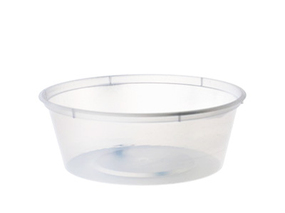 Plastic Round Container C8 with Lids Qty 500