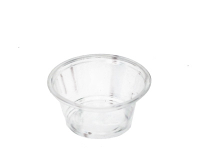 1OZ Round Sauce Container With Hinged Lid/2000 - Click Image to Close