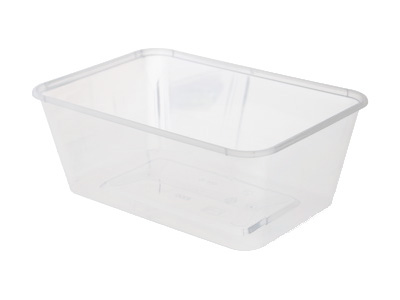 Plastic Rectangular Containers 1000ml with Lids Qty 500 - Click Image to Close